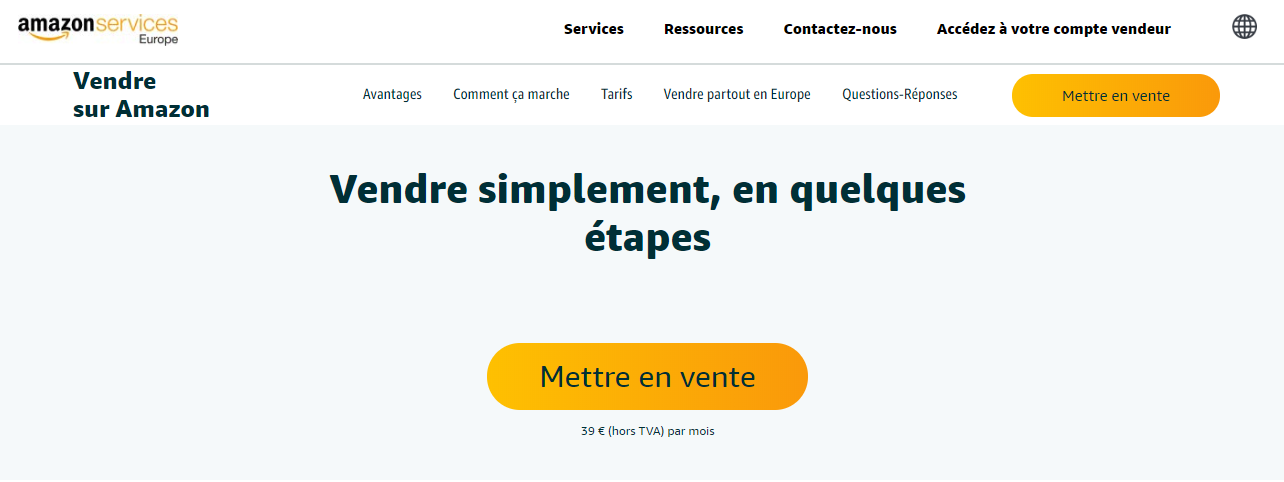 Création compte seller central