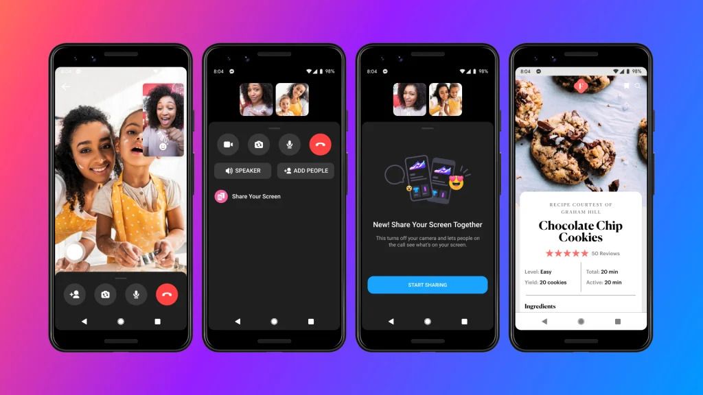 Facebook lance le partage d’écran dans l’application Messenger mobile