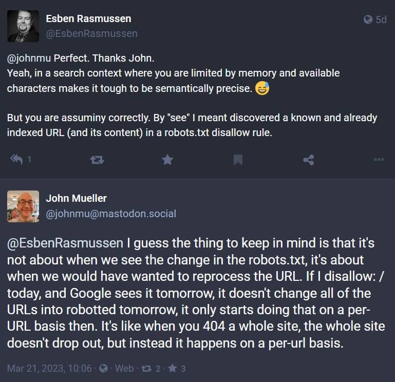 robots txt mastodon john mueller