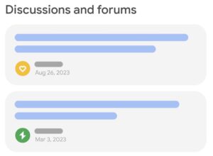 Test Google : les messages des forums dominent les SERP